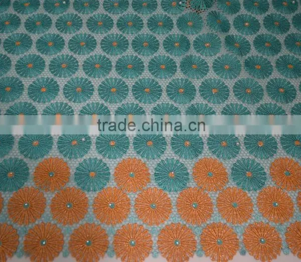 Nigerian Wedding Cotton Lace Africa Watersoluble Lace Africa Dry Lace Fabris photo-2