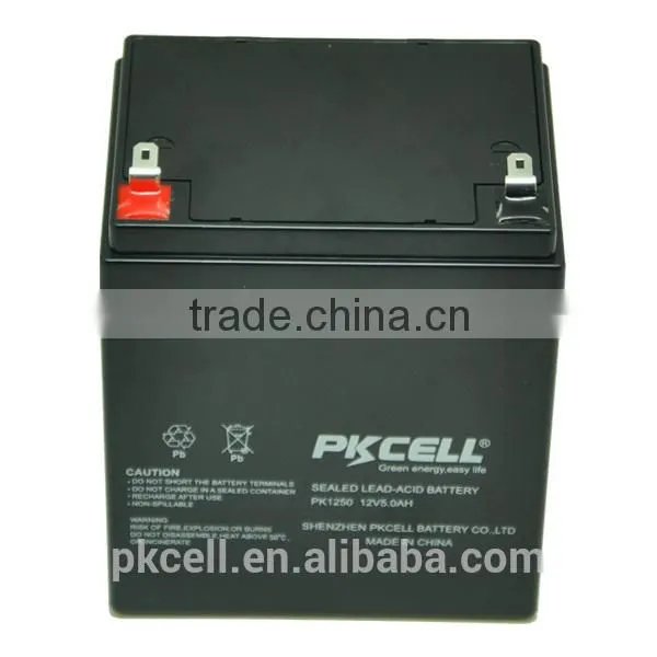 SLA Deep Cycle Battery,UPS Use 12V 5AH Rechargeable Dry Cell Battery