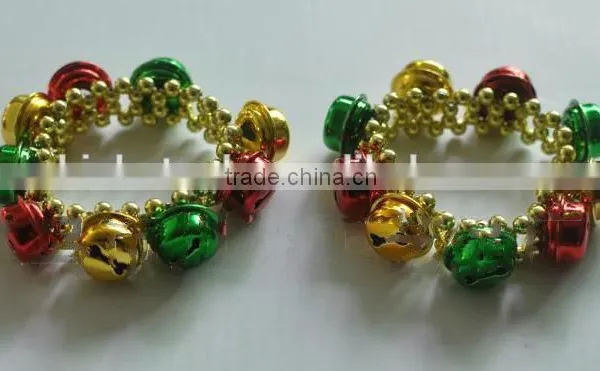JINGLE BELL BEAD BRACELET Metal Holiday Jewelry Fashion Christmas photo-3