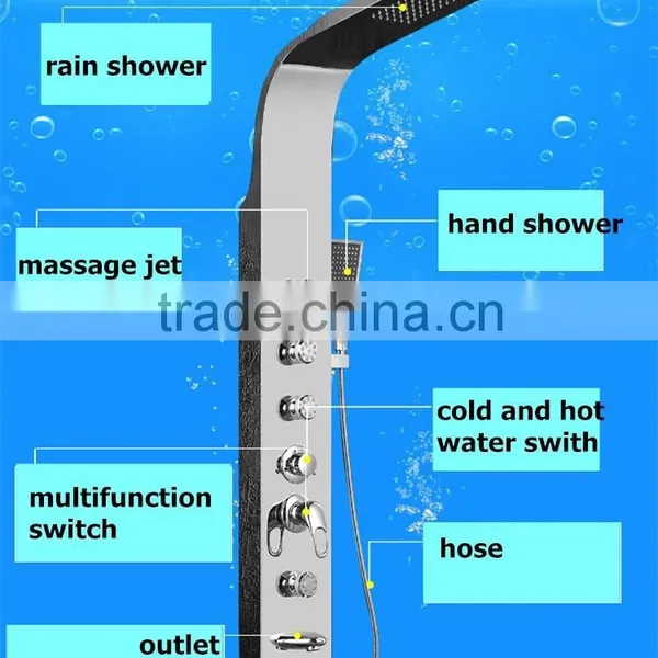 China Sanitary Ware 304 Stainless Steel Column Set Shower Panel Y-029 photo-3