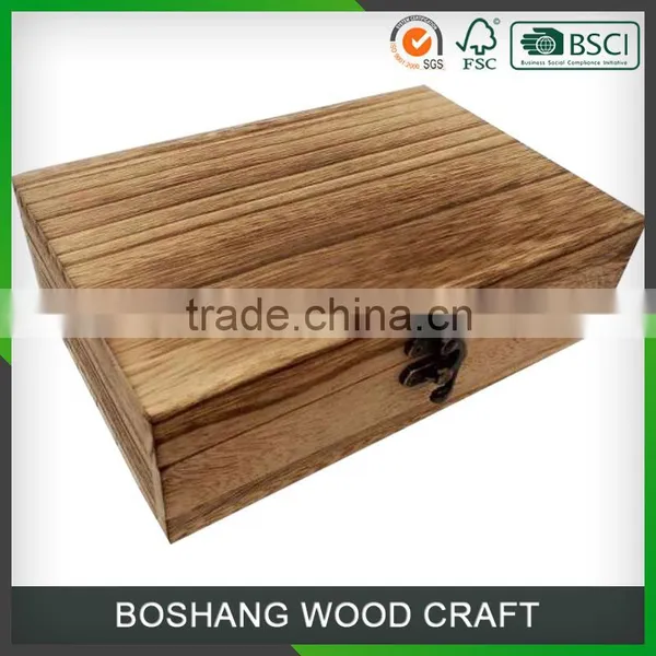 Antique Wooden Packaging Tea Storage Box photo-2