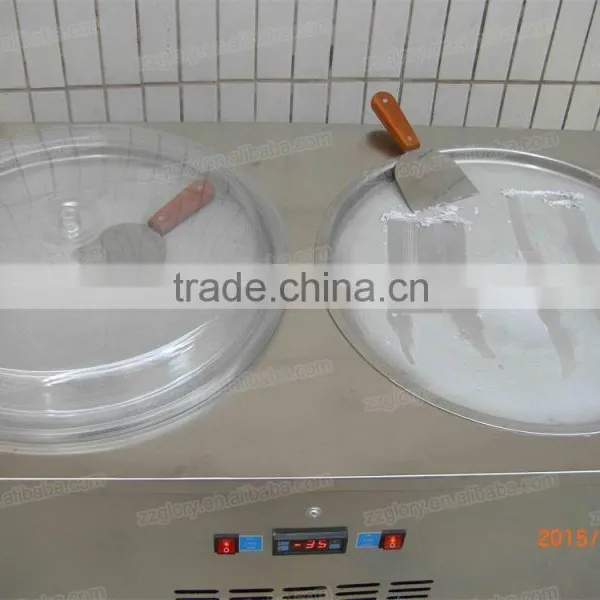 Frying Ice Pan Machine/High Quality Stainless Steel 2 Pan Durable Fry Ice Cream Machine photo-5