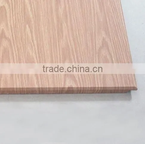 600 * 600mm Wood Grain Suspended Aluminum Ceiling Open Frame Ceiling Clip In Ceiling Tile photo-5