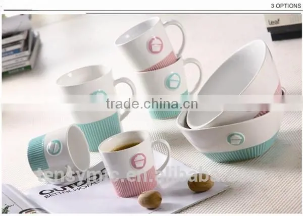 New Design Embossed Wholesale Porcelain Promotional Mug photo-3