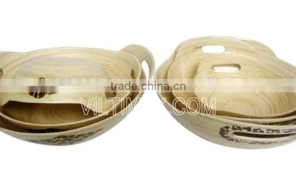 Natural Bamboo bowl handmade from Viltimex Co., Ltd