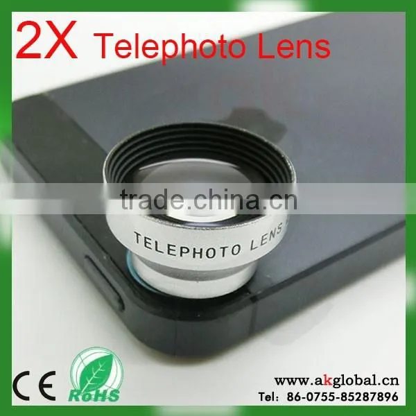 Universal Magnetic 2X Metal Zoom Telephoto Phone Magnetic Lens for IPhone 5 photo-2