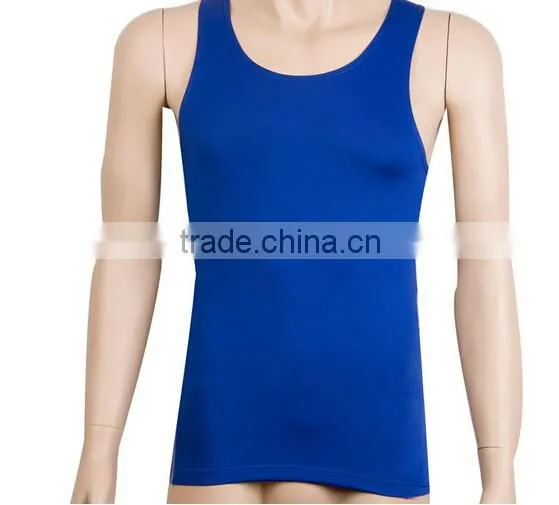 Mens Body Shaper Running Vest Sports Gym Tank Top Sleeveless Polyester Quick-dry Vest photo-4