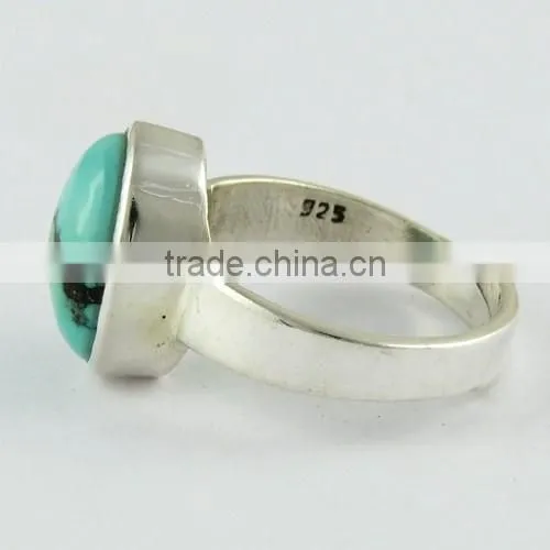 Royston !! Turquoise 925 Sterling Silver Ring, Gemstone Silver Jewellery, Silver Jewellery photo-4