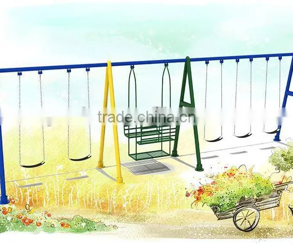 Kindergarten Outdoor Children Playground Wash Swing Car Arm photo-4