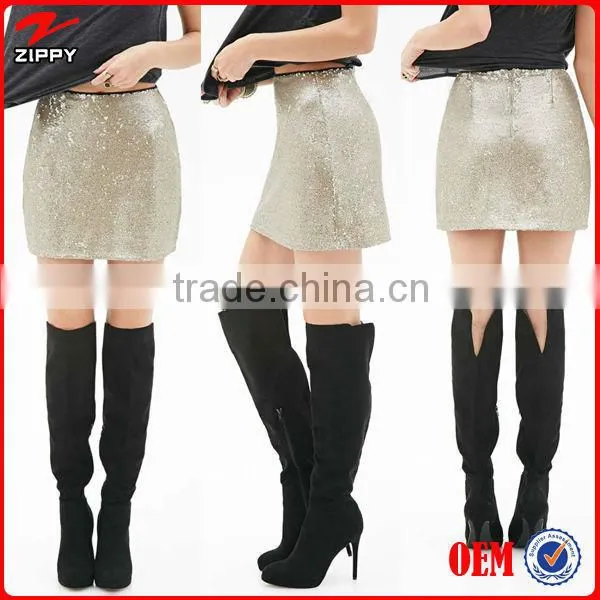 2014 Women Sequined Skirt Mini Skirt & Women Beads Skirts