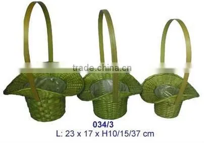 Flower Bamboo Basket
