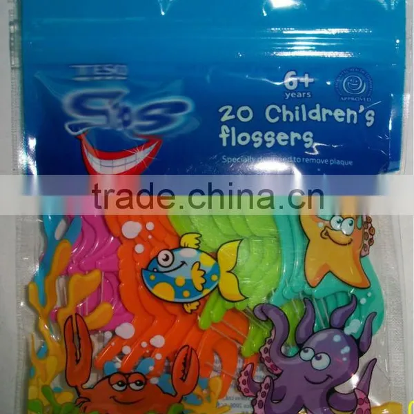Kids Plastic Y SHAPE Dental Floss Pick photo-5