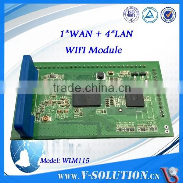 mini pcie 802.11n ar9331 atheros Wifi module with 1wan+4lan