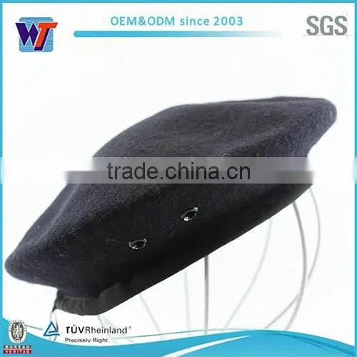 Wholesale Man Fashion Beret With Slide Lining Black Military Beret Quality Choice photo-4