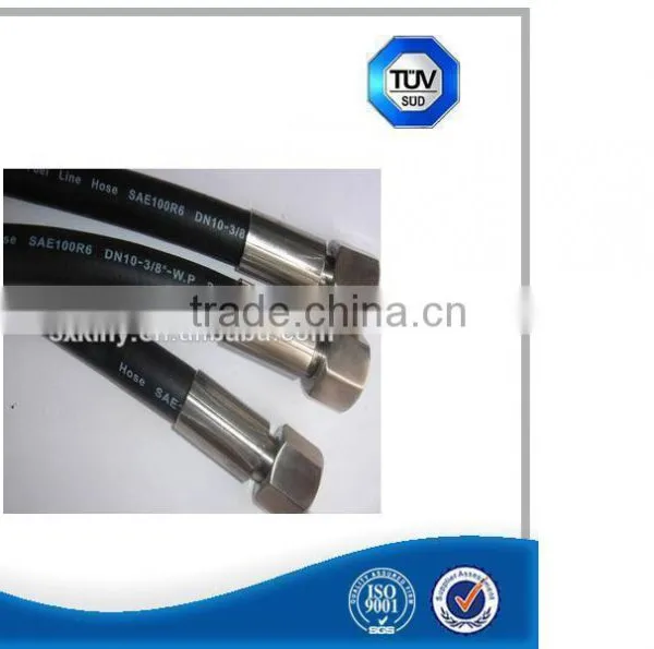 Sae Din Steel Wire Spiral High Pressure Hydraulic Rubber Hose