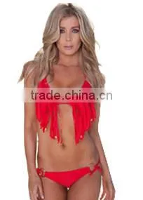 High Quality Brand Women Beachwear Fashion Sexy Tassel Bikini Set New Swimsuit Lady Bathing Suit photo-2
