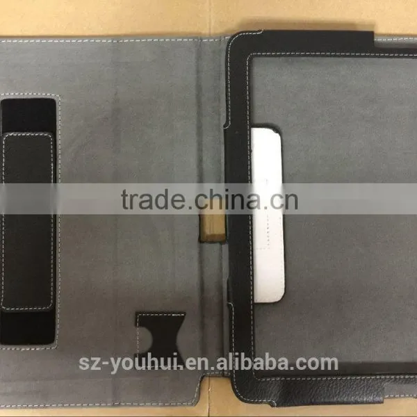 Hot Selling Quality Handheld PU Leather Flip Stand Case Cover for Samsung Galaxy N8000 photo-3