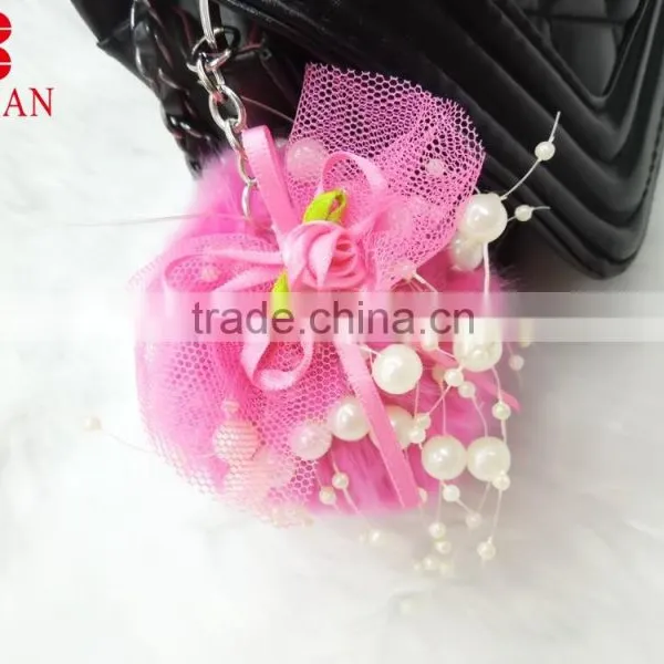Fashion Plush Ball Key Holder photo-2