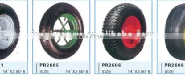 China Factory Wheel Barrow Tyre Wheelbarrow Tire 3.50-8 photo-2