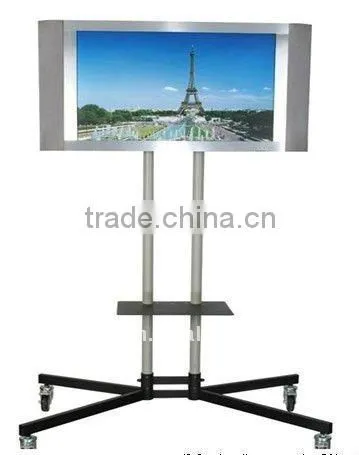Lcd Mount Stand With Flexible Wheels for Public Place
