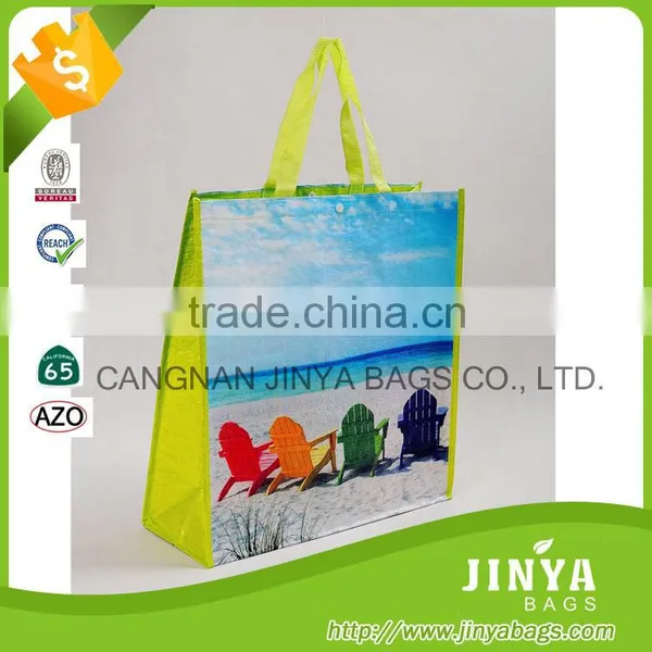 Fashion Design Laminated Heat Seal Promotional Pp Non Woven Shopping Bag