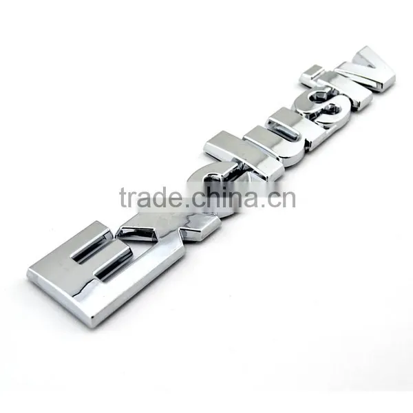 Wholesale Chrome Abs 3D Letters Car Enamel Pin Badge photo-3
