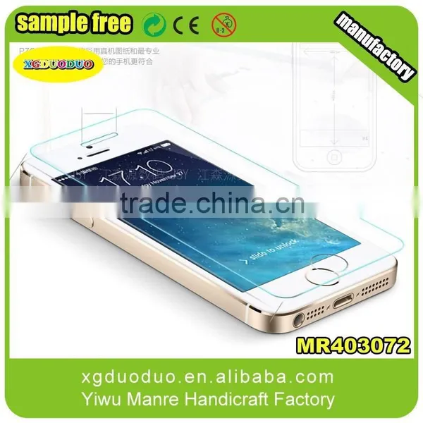 0.26mm 9H Hardness Anti Glare Anti-Scratch Mobile Phone Color Tempered Glass Screen Protector for IPhone 5 5c 5s photo-2