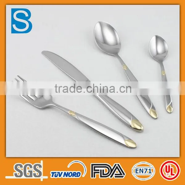 Gold Plated Stainless Steel High Quality Cutlery