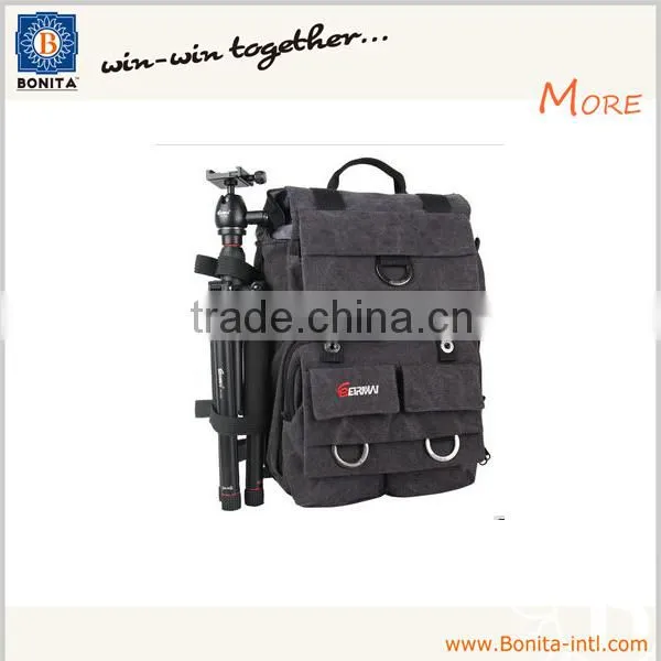 Waterproof Dslr Canvas Backpack Bag Tripod Bag Waterproof Backpack Camera Bag