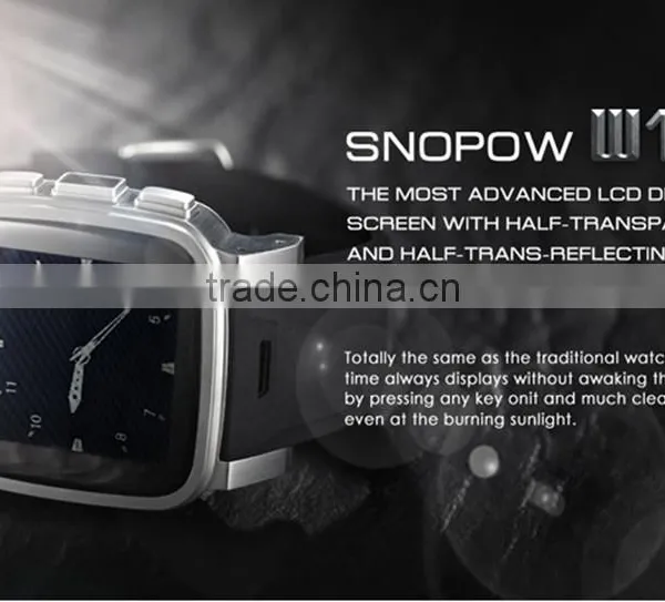 IP68 Rugged Waterproof Smartwatch Phone1.6 Inch Screen SNOPOW W1 2015 New Fashion Bluetooth Android Smart Watch Phone photo-6