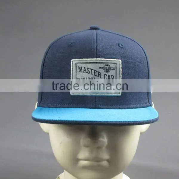 Custom High Quality 6- Panel Snapback Hat With Woven Badge photo-2
