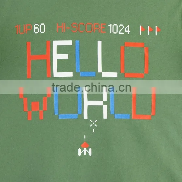 Mens CVC Cotton T-shirt Custom Rubber Printed T Shirt photo-3