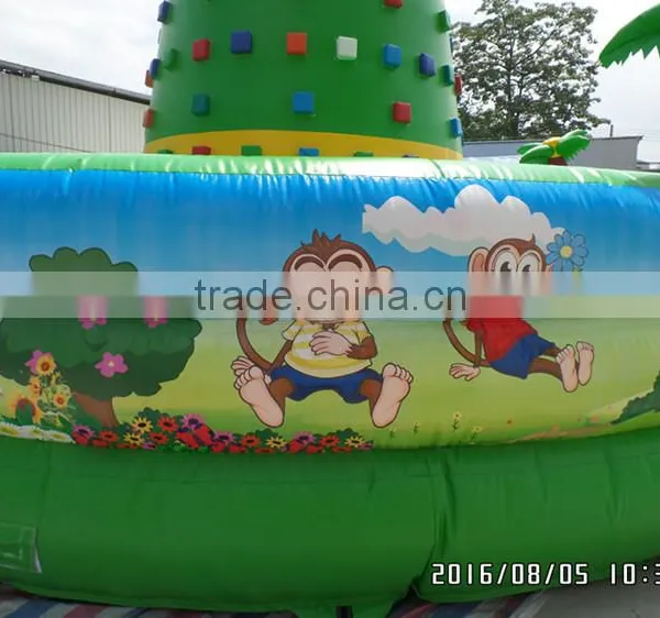 Monkey Inflatable Mini Climbing Wall for Kids and Children Play Games photo-4