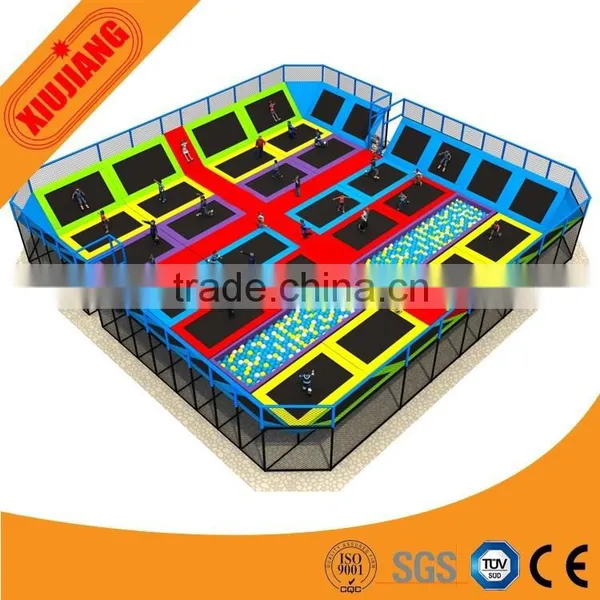 Professional Outdoor Garden Trampoline Park Jumping Kids With Safety Net photo-5