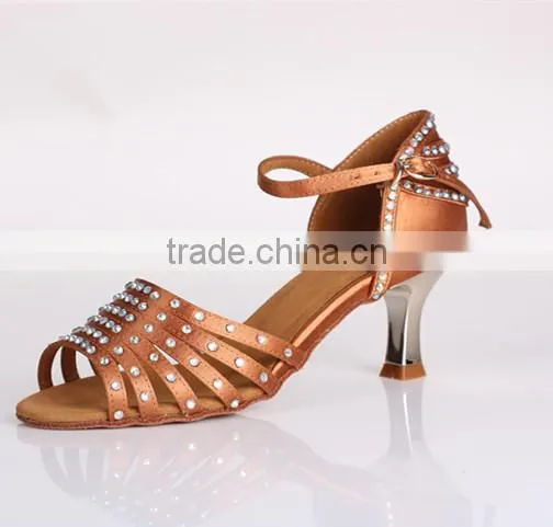 Crystal Latin Dance Shoes Salsa Shoes Open Toe Woman Tango Shoes S-7175 photo-2
