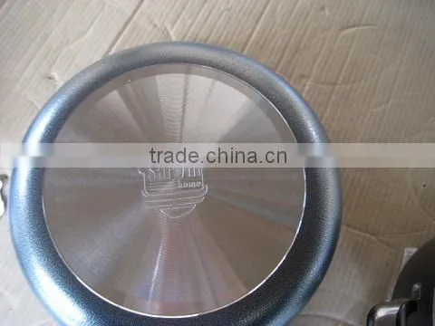 Aluminum Sauce Pot Powder Coating With Glass Lid photo-3