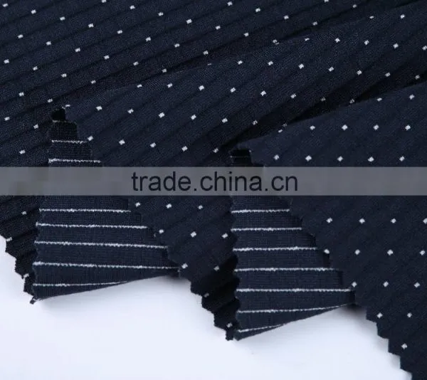 New Products 2016 Knit Fabric Viscose Nylon Polyester Spandex Jacquard Fabric photo-3