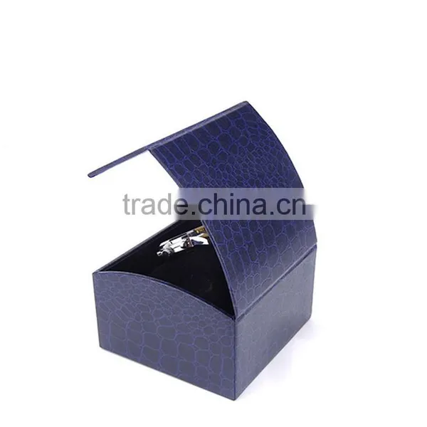 Chinese Factories Wholesale Custom High-grade Leather Watch Box, Dark Blue Creative Gift Boxes photo-3