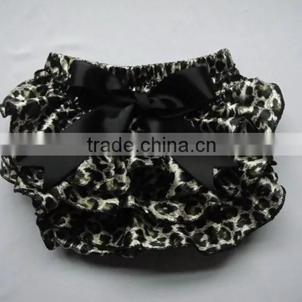 New Arrival Cotton Cute Baby Chiffon Ruffle Bloomer With Bowknot, Stain Baby Diaper Cover for Infant &Toddlers Baby Shorts photo-5