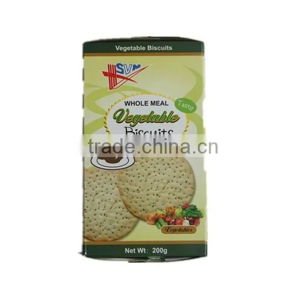 200g Box Package Vegetable Biscuits for Vegetarian photo-6
