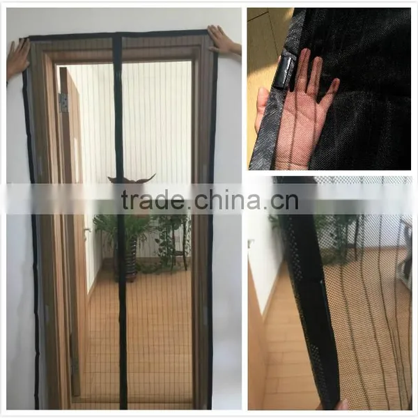 YS Magnetic Mesh Hand-free Screen Doors up to 36''x83'' Keep Bugs and Your House Cool