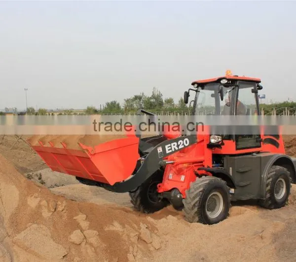 Qingdao EVERUN ER20 Front Loader With Pallet Forks and Quick Hitch for Sale photo-4