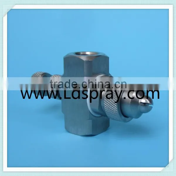 Liquid and Air Internal Mixing Flat Fan Spraying Atomizing Nozzles photo-4