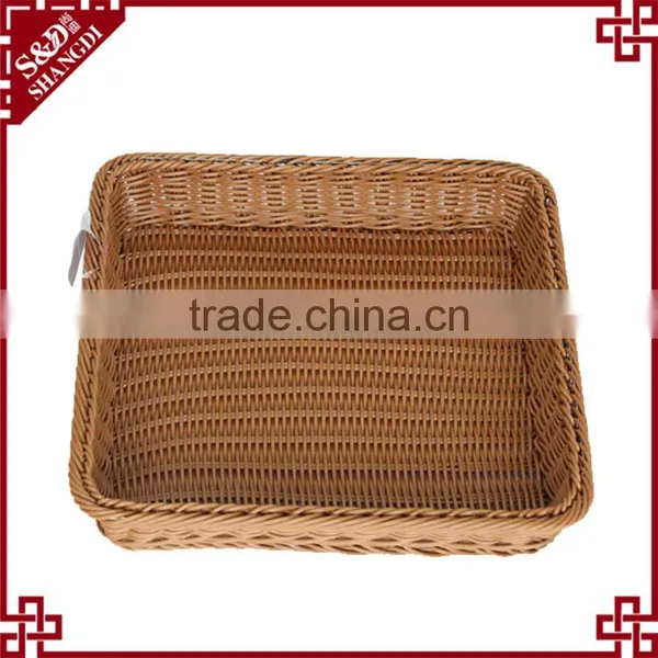 Eco-friendly Rattan Fruit Baskets for Supermarket Display Rack photo-2
