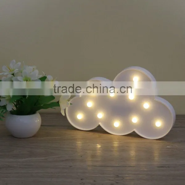 Promotion Gift White Cloud 11LED Home Room Wall Decoration Hanger Kids Children Baby Night Light photo-3