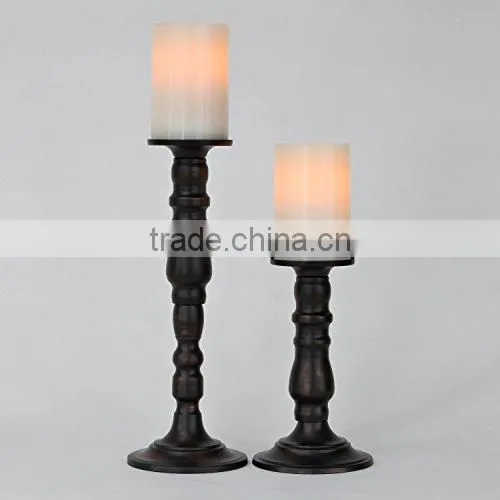 Ivory Flameless Pillar Candles With Timers photo-2