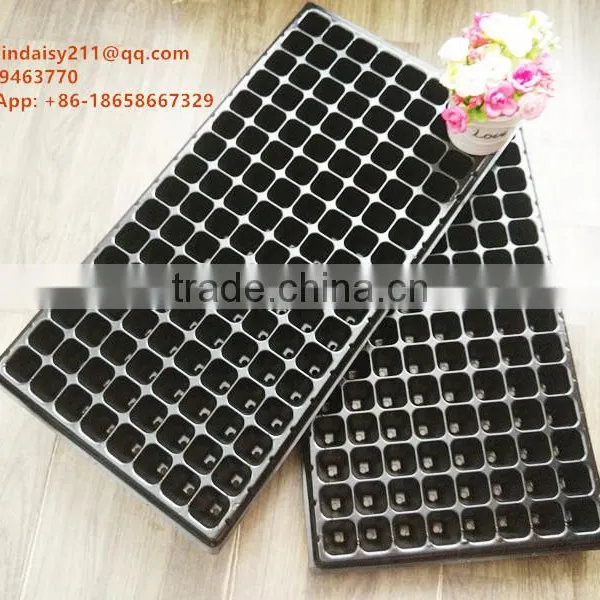 Nursery Trays & Lids,54x28cm Black PS Seed Germination Tray, 128 Cell photo-3