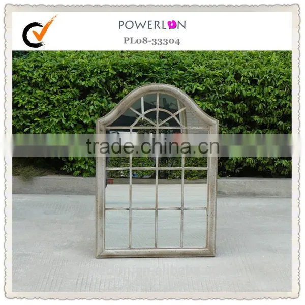 Unique Design Decorative Wrough Iron Frame Silver Mirror For Home Patio Backyard photo-3