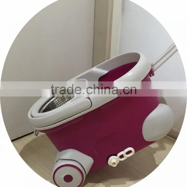 360 Rotation Magic Spin Mop With Twist Two Replacement Mop Heads Easy Hydrate Water photo-4