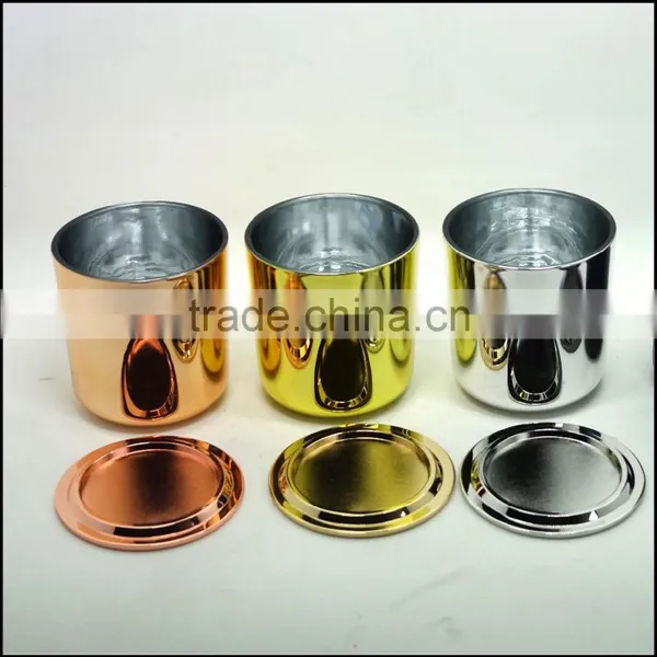 Matte Black Glass Candle Holder With Black Metal Lid photo-3